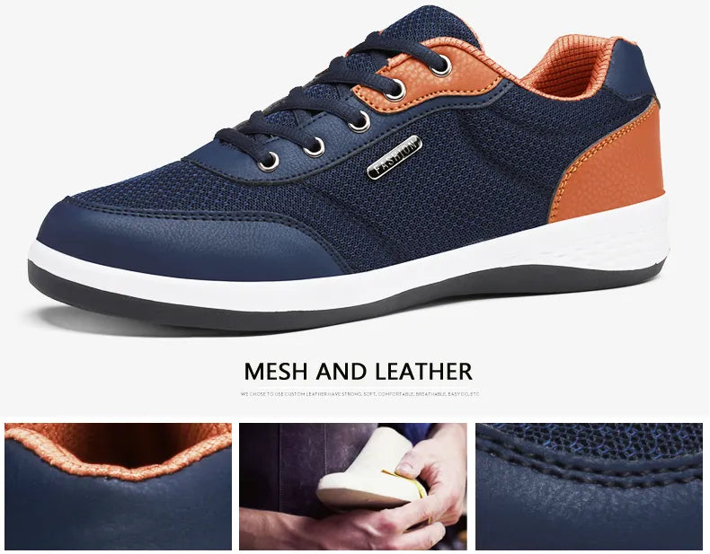 Microfiber Leather Men’s Sneakers