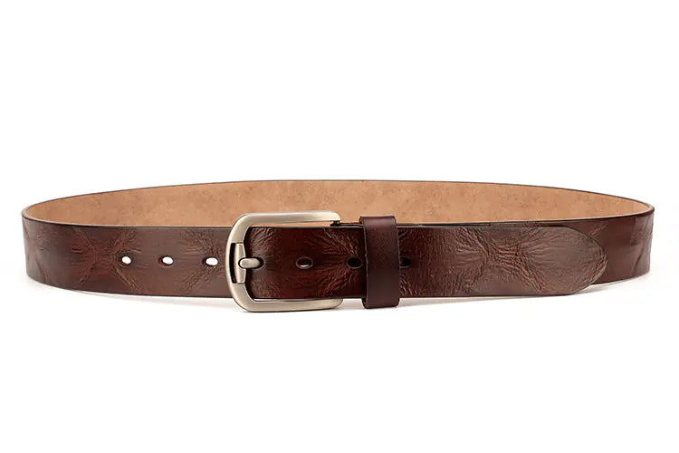 Genuine Leather Vintage Belt for Casual Jeans Wear