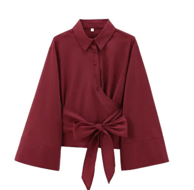 Niche Design Long Sleeve All-matching Shirt