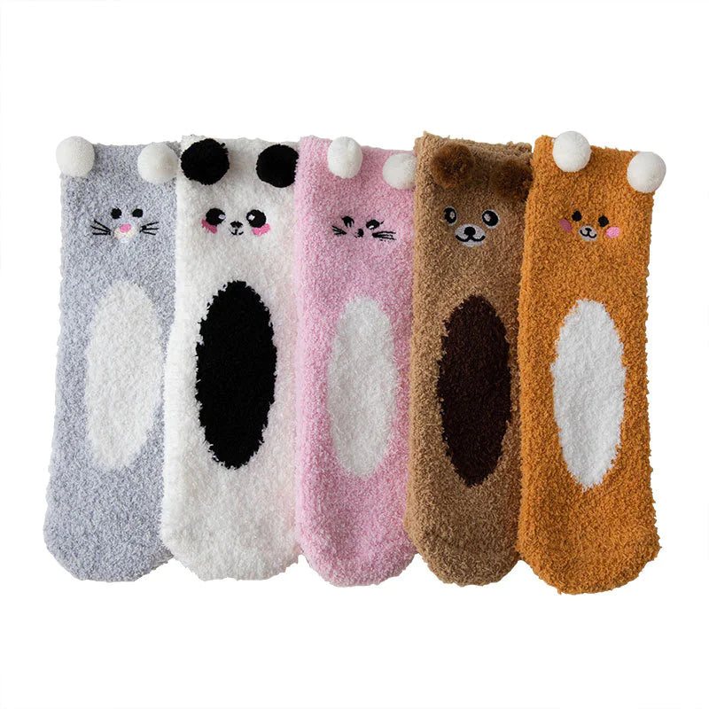 Velurra™ Cartoon Fleece Socks
