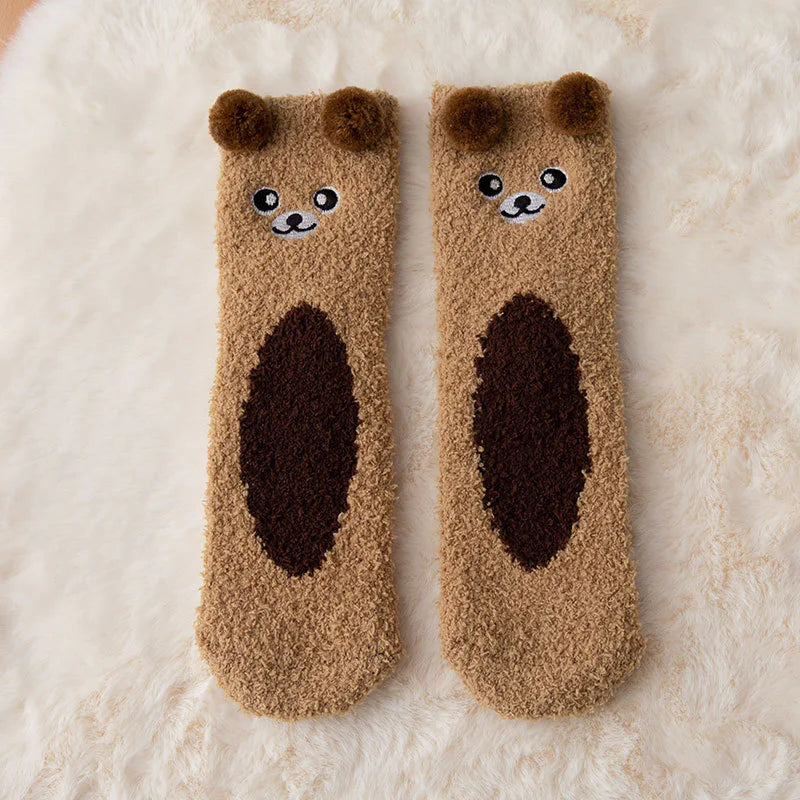 Velurra™ Cartoon Fleece Socks