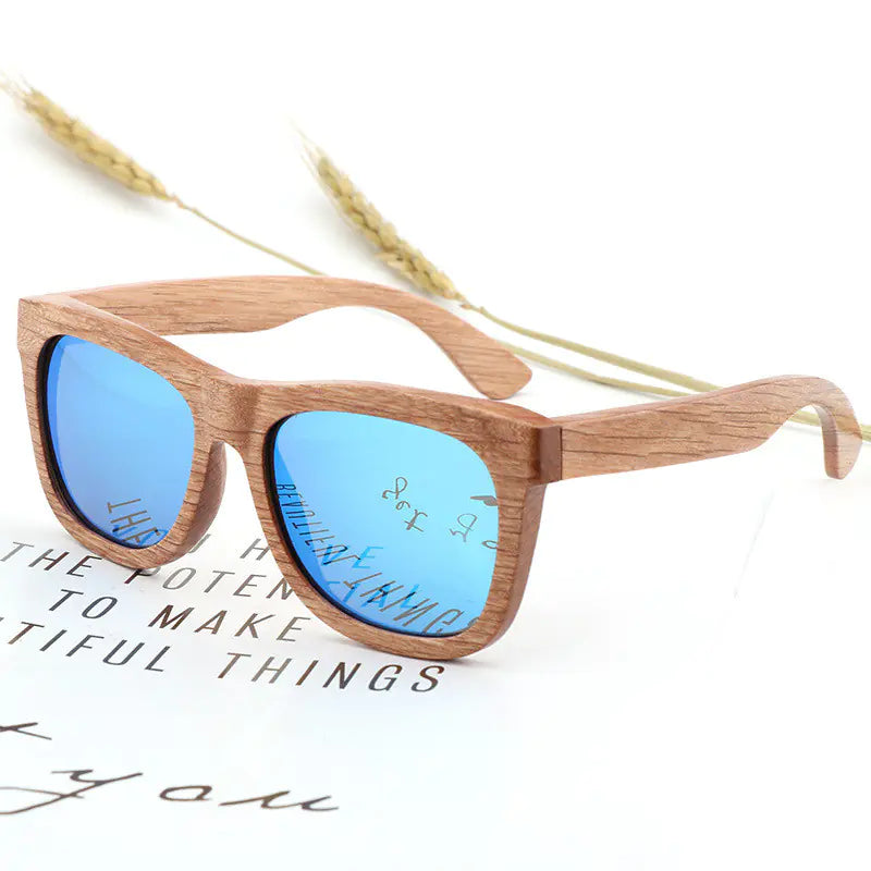 Bamboo Wood Polarized Sunglasses for Men and Women