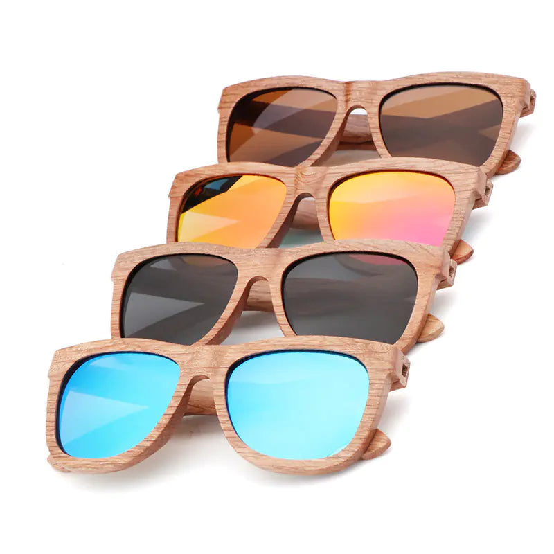 Bamboo Wood Polarized Sunglasses for Men and Women