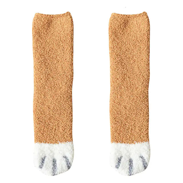 Velurra™ Cat's Paw Plush Socks