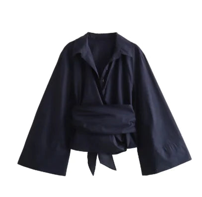 Niche Design Long Sleeve All-matching Shirt