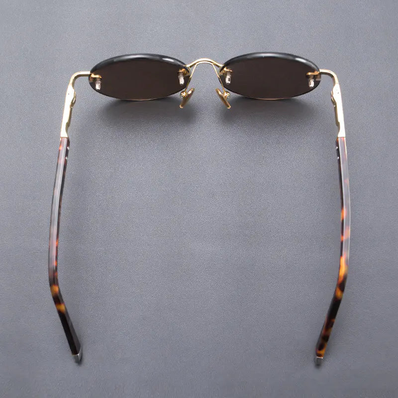 HD Crystal Vintage Round Sunglasses for Men