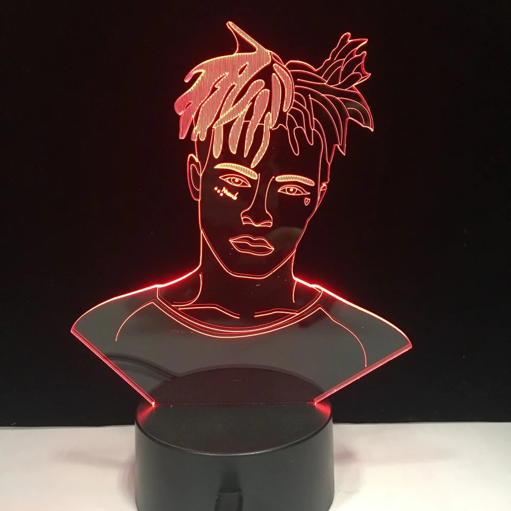 Creative Colorful Bedside LED Night Light with Figures