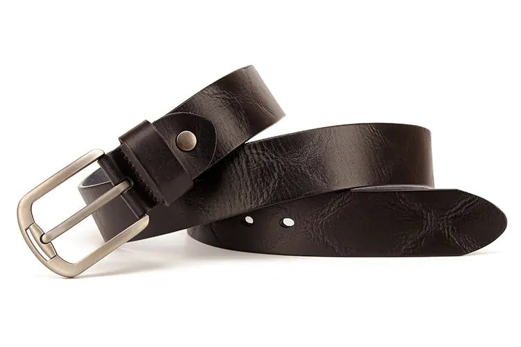 Genuine Leather Vintage Belt for Casual Jeans Wear