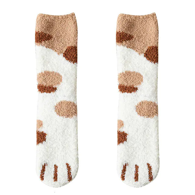 Velurra™ Cat's Paw Plush Socks