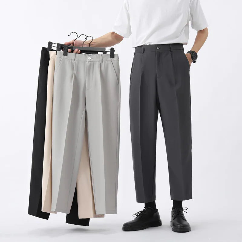 Loose Straight Pencil Trousers