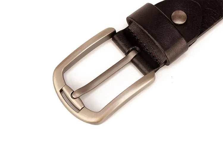 Genuine Leather Vintage Belt for Casual Jeans Wear