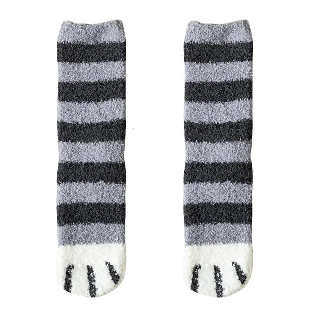 Velurra™ Cat's Paw Plush Socks