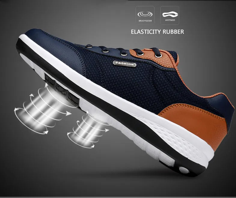 Microfiber Leather Men’s Sneakers