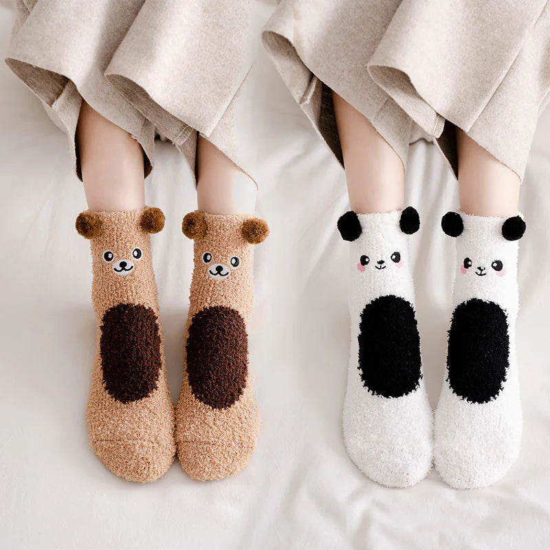 Velurra™ Cartoon Fleece Socks