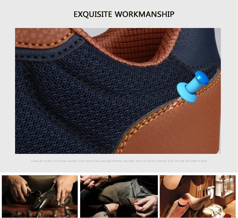 Microfiber Leather Men’s Sneakers