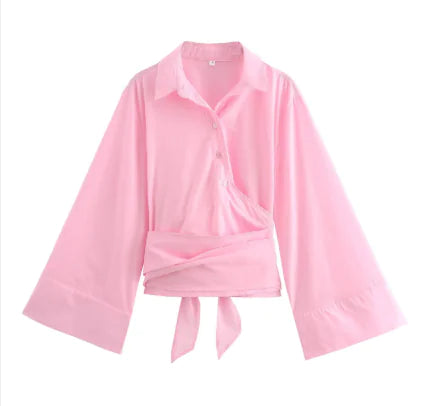 Niche Design Long Sleeve All-matching Shirt