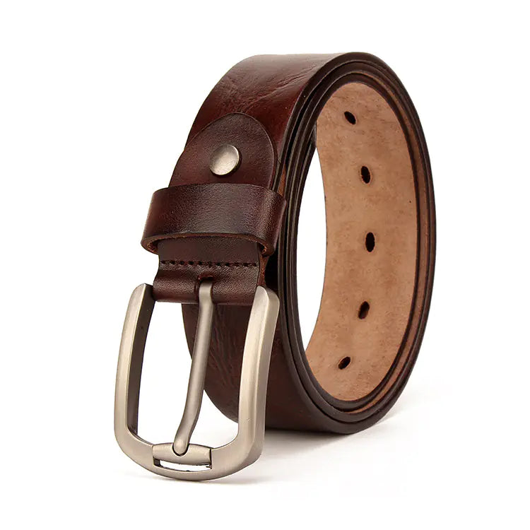 Genuine Leather Vintage Belt for Casual Jeans Wear