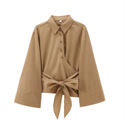 Niche Design Long Sleeve All-matching Shirt